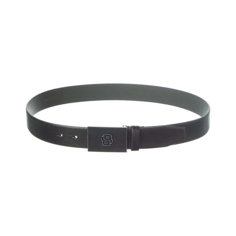 Hugo Boss B Icof Leather Belt, Black